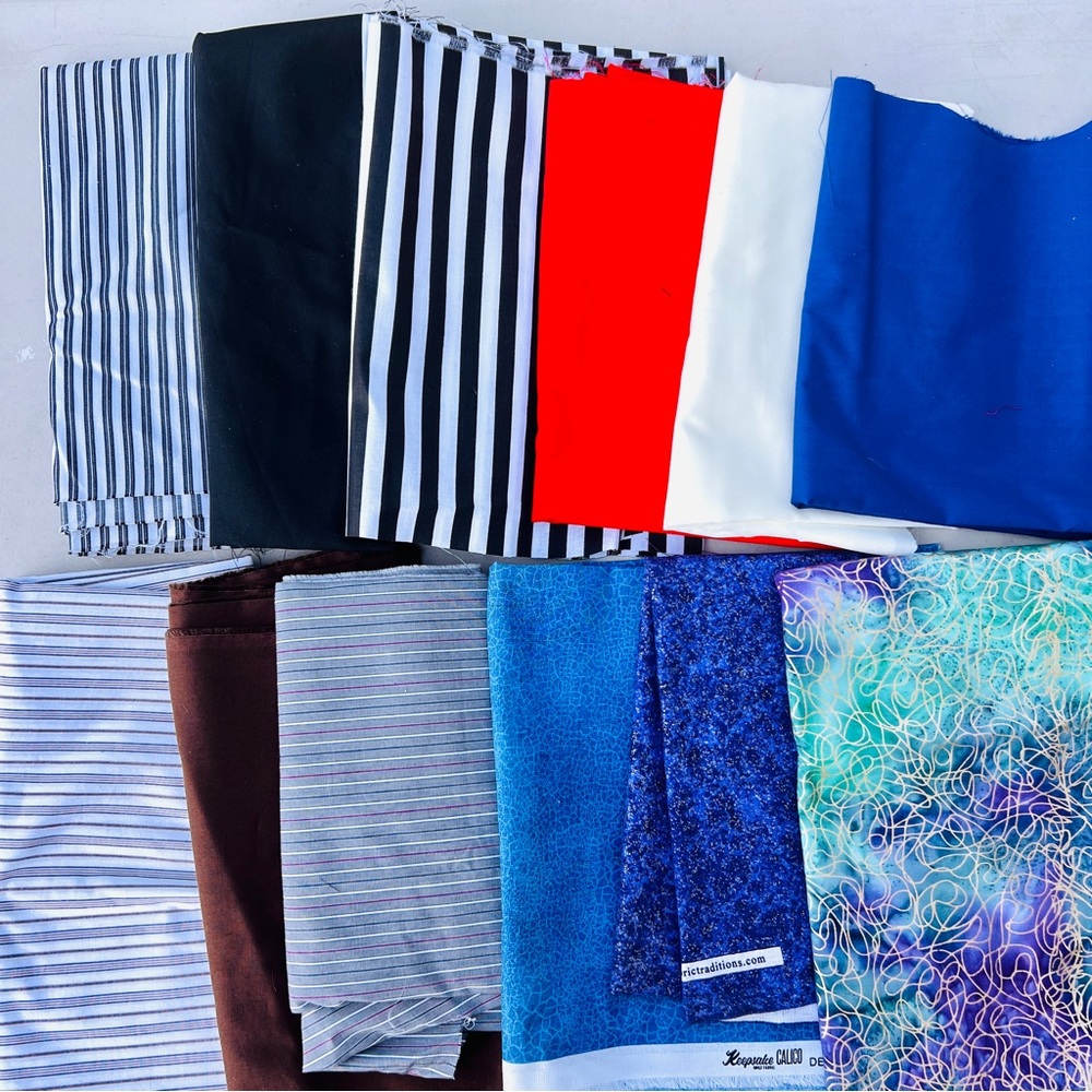 Crafting / quilting fabrics various